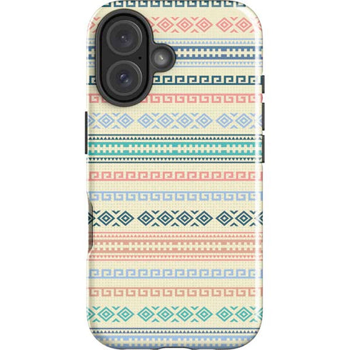 Summer Pattern iPhone 16 Plus Impact Case